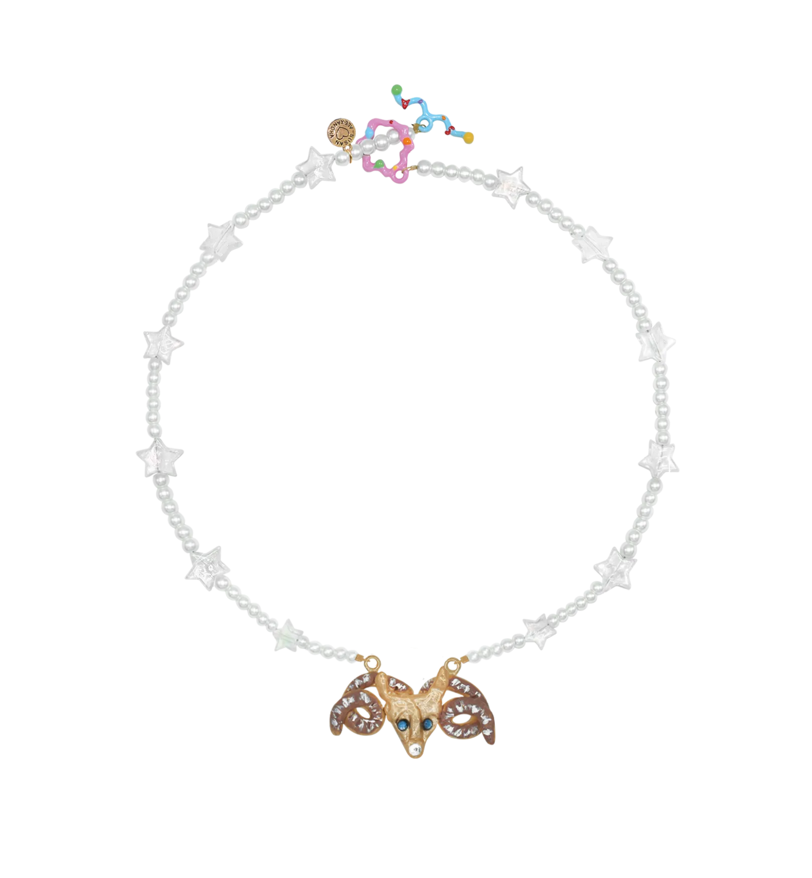 Susan Alexandra Zodiac Star Pearl Necklace