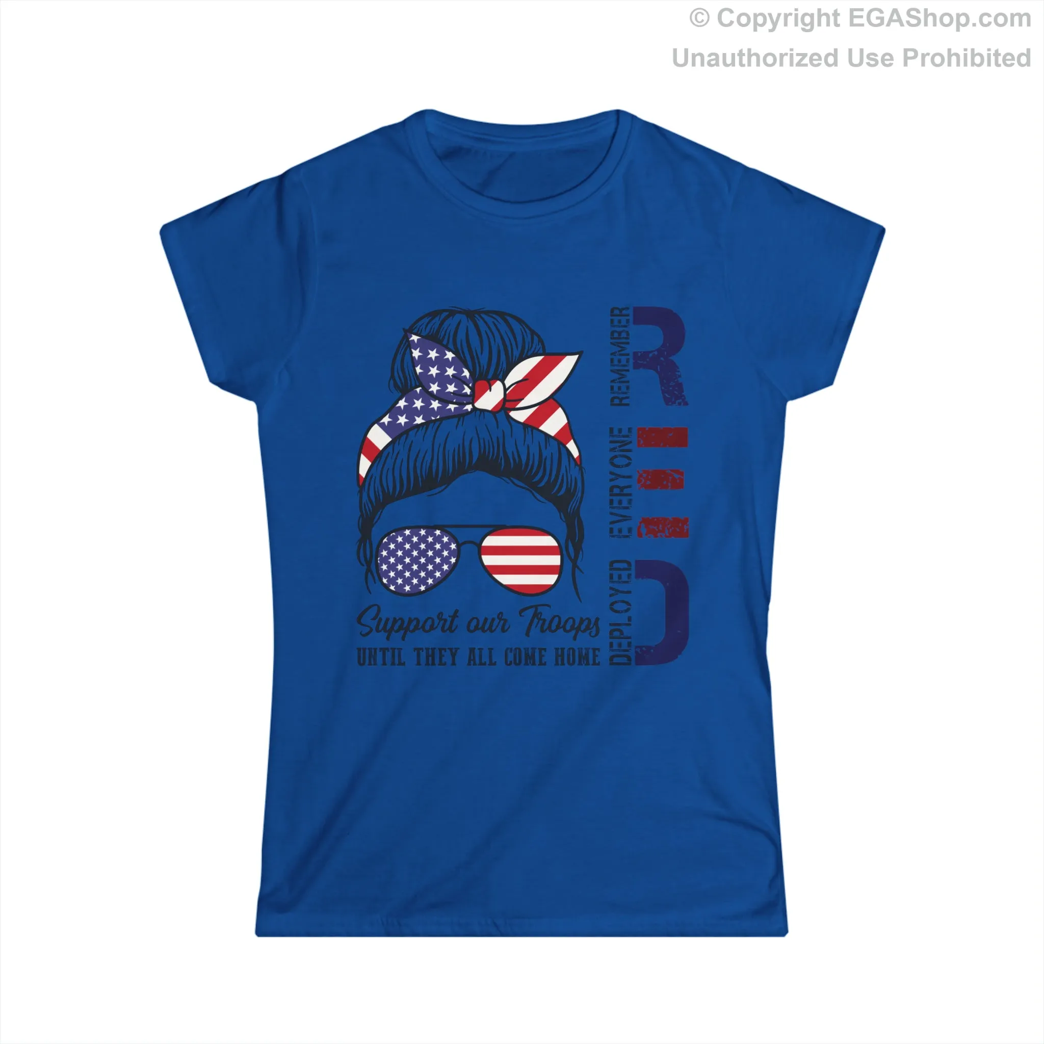 T-Shirt, Ladies Fit: Red Friday Rosie Remember Everyone Deployed