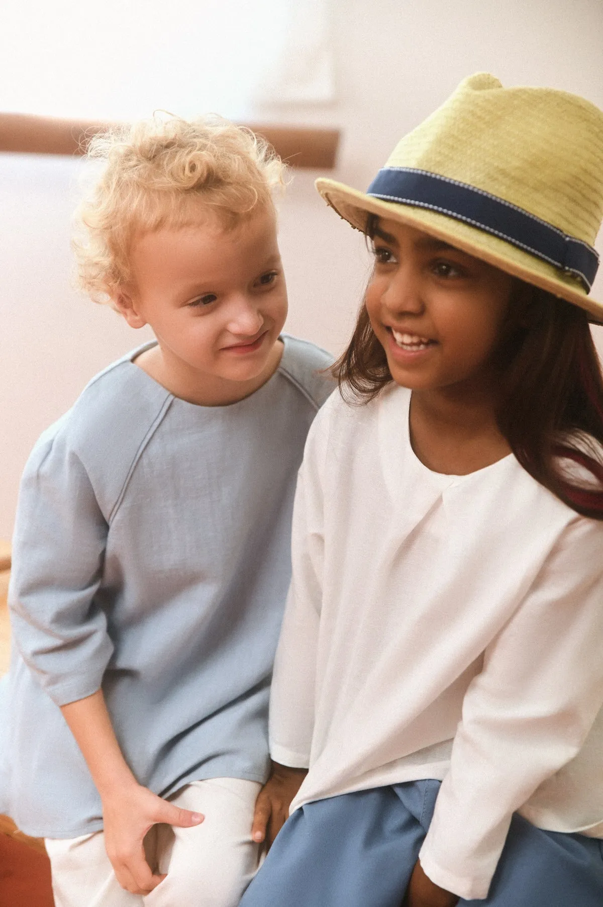 The Champions Raglan Blouse - Dusty Blue