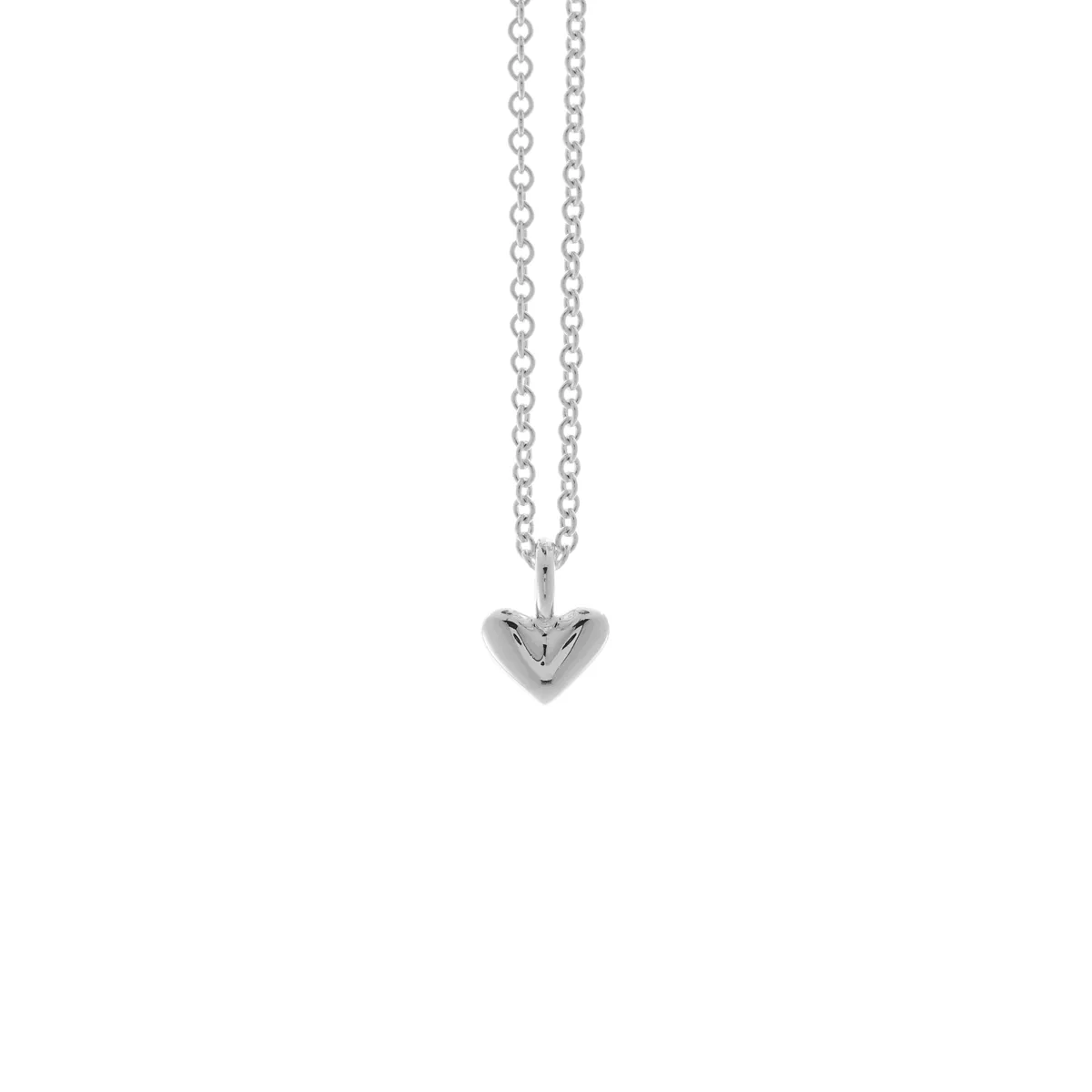 Vintage 'Midi' Heart Silver Necklace